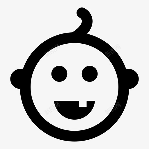 婴儿出生孩子图标svg_新图网 https://ixintu.com 人物图标 出生 呕吐 哭泣 婴儿 孩子 小 新