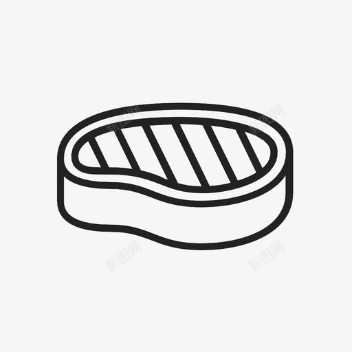 牛排牛肉牛图标svg_新图网 https://ixintu.com 牛 牛排 牛排馆 牛肉 米侬 肉 蛋白质 里脊肉