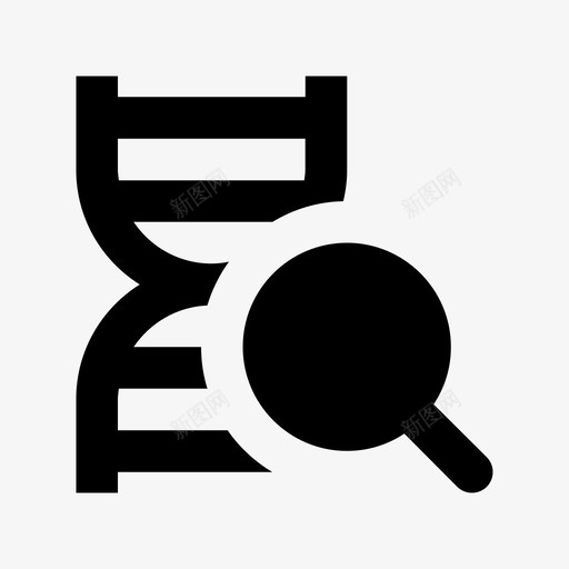 dna检测科技材料图标svg_新图网 https://ixintu.com dna检测 科技材料图标