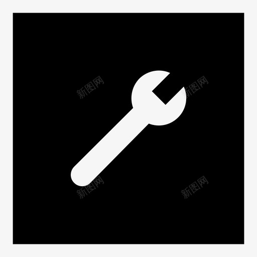 扳手工具潮汐图标svg_新图网 https://ixintu.com 互联网 工具 建筑 扳手 支架 智能手机 潮汐 爆发 维修 设置维修扳手 震动