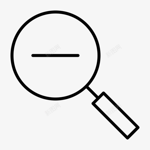 缩小颤抖悸动图标svg_新图网 https://ixintu.com 减号 悸动 放大镜 智能手机 最新技术 标记 符号 缩小 颤抖