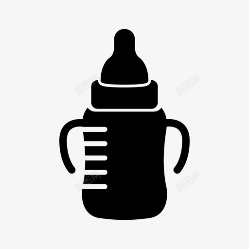婴儿奶瓶奶嘴牛奶图标svg_新图网 https://ixintu.com 喂食器 奶嘴 奶水 婴儿奶瓶 幼儿 果汁 水 牛奶 食物 饮料
