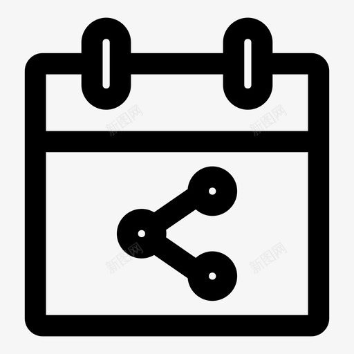 共享日历任务计划器浪涌图标svg_新图网 https://ixintu.com 事件日程表 任务提醒 任务计划器 共享日历 振荡 日历 标记事件 流 浏览 浪涌 脉冲 计划