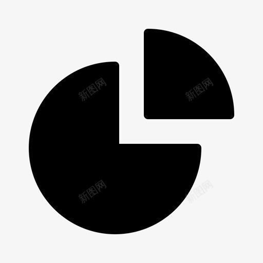 饼图1应用程序图标svg_新图网 https://ixintu.com 1 web web应用程序 应用程序 按钮 界面 软件 饼图