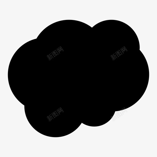 云云气象凝结图标svg_新图网 https://ixintu.com 云 云气象凝结