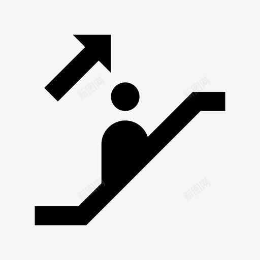 楼上方向电梯图标svg_新图网 https://ixintu.com 下一层 指向 方向 楼上 楼梯电梯 电动楼梯 电梯 移动楼梯 自动扶梯 运输材料设计图标