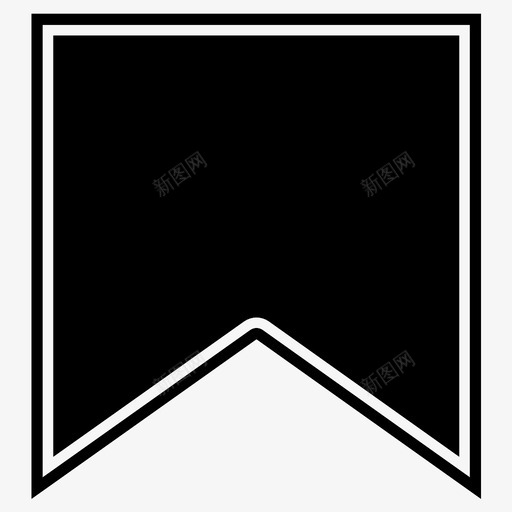 挂旗丝带旗图标svg_新图网 https://ixintu.com 丝带 书签 军徽 徽章 挂旗 旗 纪念 鸽尾