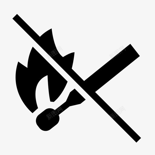 无火涌浪水流图标svg_新图网 https://ixintu.com 公共标志 无火 水流 波峰 涌浪 潮汐 火柴 火焰 火起 着火 脉搏