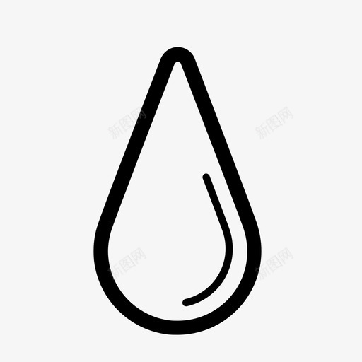 水滴血水图标svg_新图网 https://ixintu.com 水 水滴 沉 渴 湿 血 雨