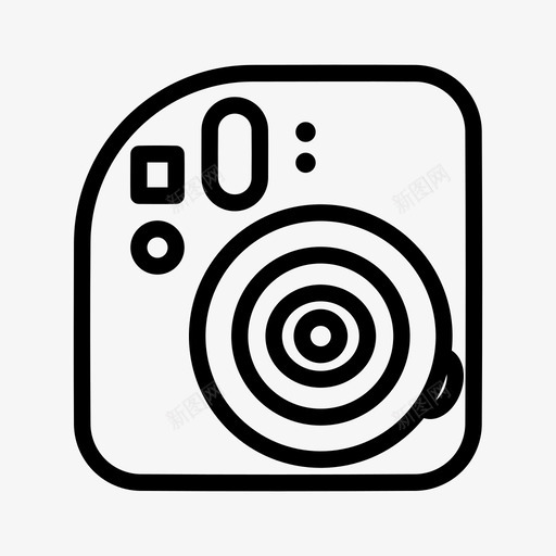 相机宝丽来摄影图标svg_新图网 https://ixintu.com instax 宝丽来 宝丽来相机 展示品 摄影 文章 材料 物品 相机 镜头