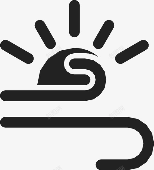 多风的夏天天气预报太阳图标svg_新图网 https://ixintu.com 多风的夏天 天气 天气预报 太阳 阳光