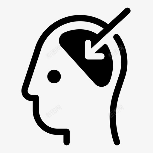 学习出售不图标svg_新图网 https://ixintu.com 不 出售 大胆 头脑 学习 思考 想法 持有 知识 黄金