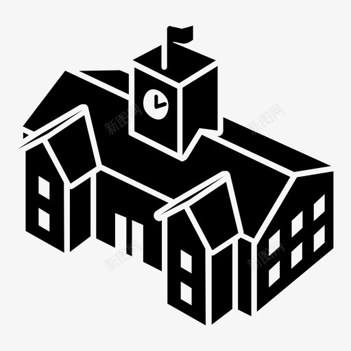 学校悸动脉搏图标svg_新图网 https://ixintu.com 三维建筑 中级 互联网 初级 学校 小学 建筑 悸动 振荡 无线 脉搏 高中