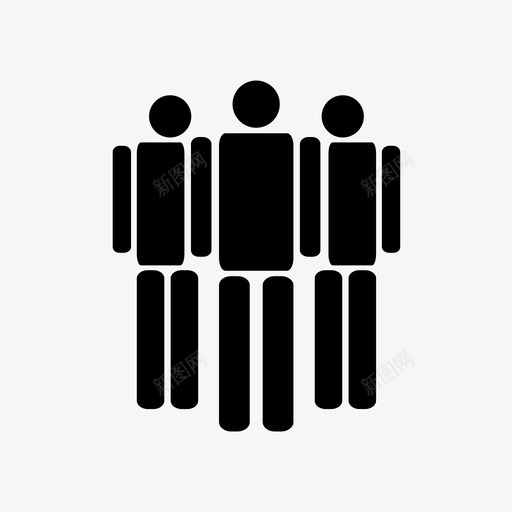 群体人类活动形态图标svg_新图网 https://ixintu.com 人类活动形态 群体