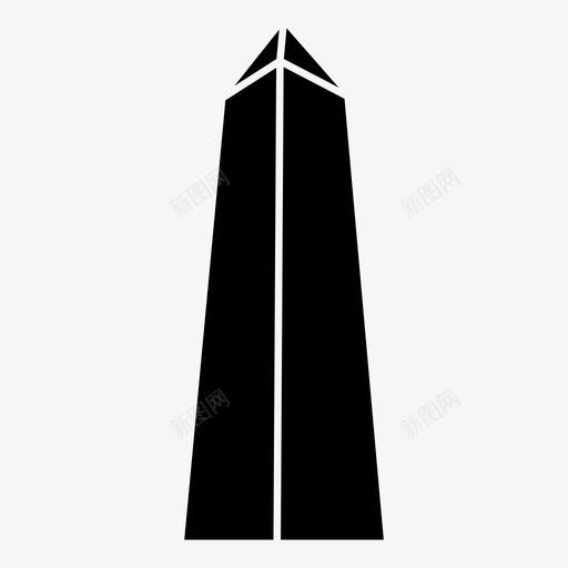华盛顿纪念碑美国塔楼图标svg_新图网 https://ixintu.com 7月4日 华盛顿特区 华盛顿纪念碑 地标 塔楼 方尖碑 独立日 石头 美国