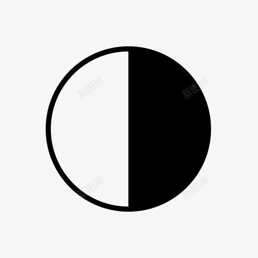 半统计拆分图标svg_新图网 https://ixintu.com 分析 半 对比 平衡 拆分 月亮 百分比 盈阳 统计 饼图