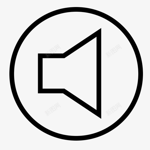 扬声器音量视频图标svg_新图网 https://ixintu.com 声音 扬声器 按钮 播放 视频 软 音乐 音量 音量控制