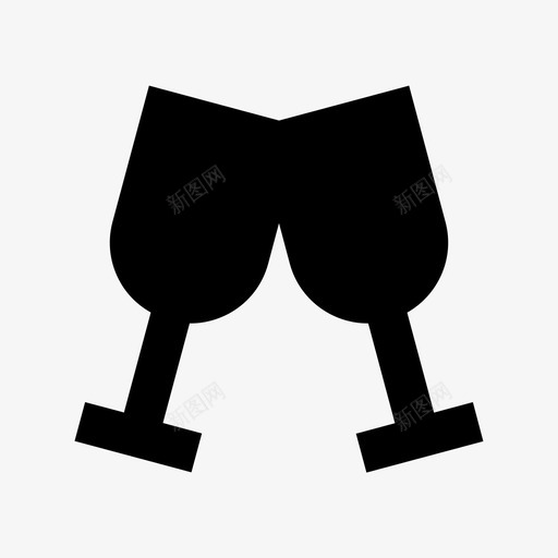 烤玻璃杯圣诞和复活节材料实心标图标svg_新图网 https://ixintu.com 圣诞和复活节材料实心设计图标 烤玻璃杯