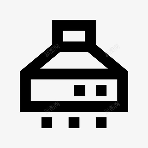 抽油烟机潮汐浪涌图标svg_新图网 https://ixintu.com 厨房抽油烟机 吸油烟机 家具材料图标 抽油烟机 振荡 油烟机 浪涌 潮汐 脉冲 震动