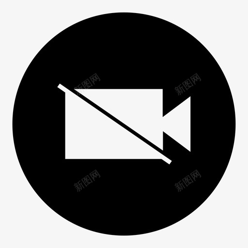 禁止拍摄倒带录制图标svg_新图网 https://ixintu.com 倒带 关闭记录 录制 摄像头关闭 播放 无网络摄像头 无视频 无视频无摄像头视频 禁止 禁止拍摄 视频关闭 转发