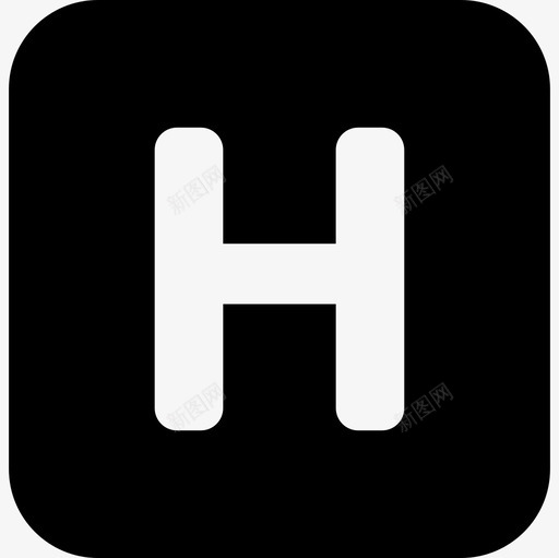 圆形方形医院信函标志医学图标svg_新图网 https://ixintu.com 医学图标 圆形方形医院信函标志