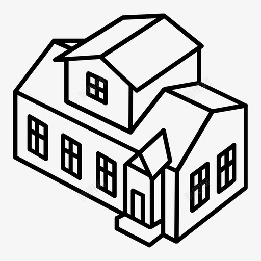 大厦悸动涌动图标svg_新图网 https://ixintu.com 三维建筑轮廓 大厦 家 家庭 建筑 悸动 房子 振荡 涌动 脉冲 郊区 震动
