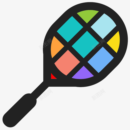 网球拍浪涌水流图标svg_新图网 https://ixintu.com 水流 波峰 浪涌 游戏 潮汐 网球拍 脉搏 运动设备