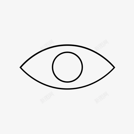 眼睛看睁开眼睛图标svg_新图网 https://ixintu.com 看 眼睛 睁开眼睛