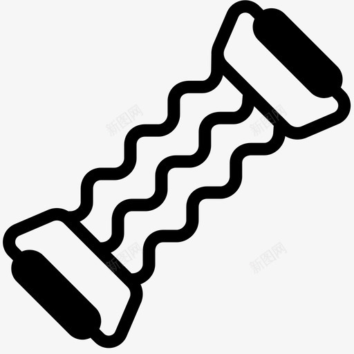 弹力带热身拉图标svg_新图网 https://ixintu.com 健康 健身 健身房 弹力带 手 拉 提 热身 胸部