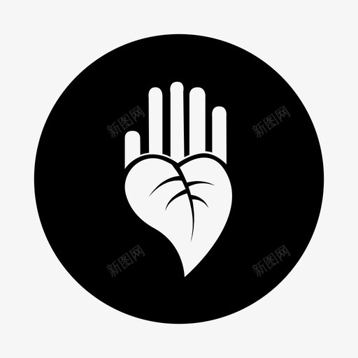 保护保存自然图标svg_新图网 https://ixintu.com 保存 保护 叶 手 拯救 环境 生态 绿 自然 随机在环
