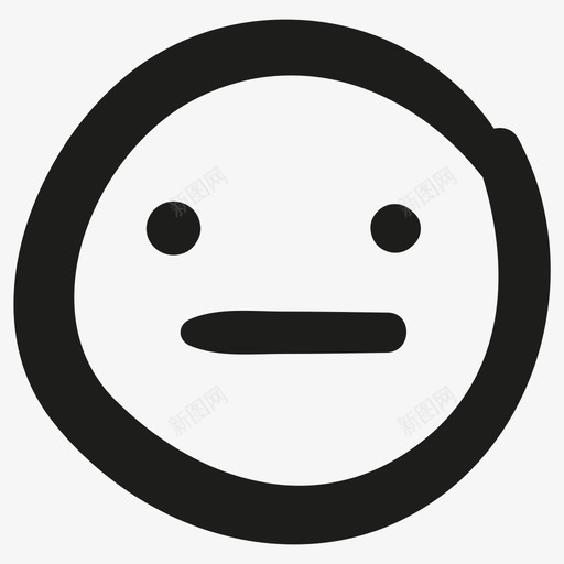 无语情绪化不说话图标svg_新图网 https://ixintu.com 不说话 人 微笑 情绪化 懒惰 无表情 无语 注意力 活动 脸 表情