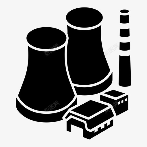 工厂浪涌电站图标svg_新图网 https://ixintu.com 三维建筑 发电 地震 工厂 放牧 智能手机 核 浪涌 爆发 电站 能源