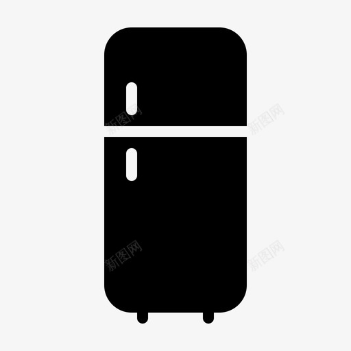 冰箱厨房室内图标svg_新图网 https://ixintu.com 储存 冰箱 冷冻 冷藏 厨房 客房 室内 家具 家居 食品