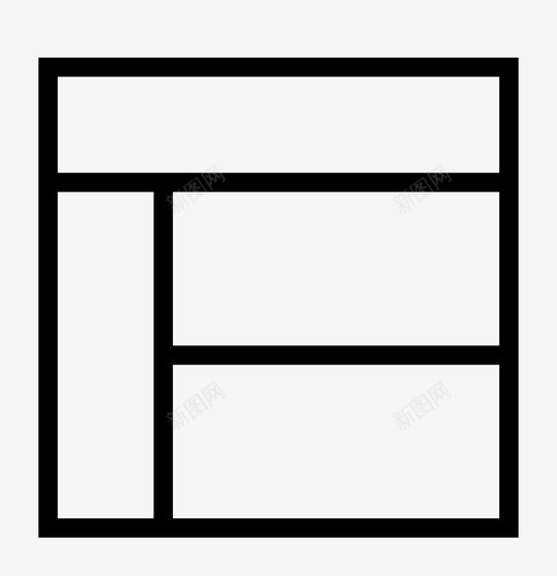 版面网页模板图标svg_新图网 https://ixintu.com 图表 模板 版面设计 网站 网页 草稿 蓝图 计划 软件工具和界面