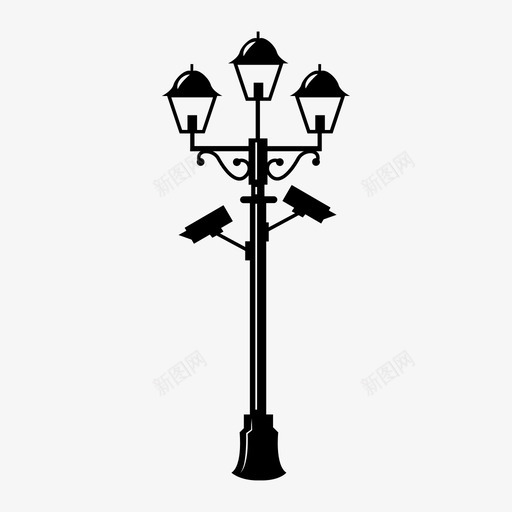 路灯维多利亚时代太阳能图标svg_新图网 https://ixintu.com 侦探 太阳能 安全 灯 煤气 相机 维多利亚时代 装饰 路灯 锻铁