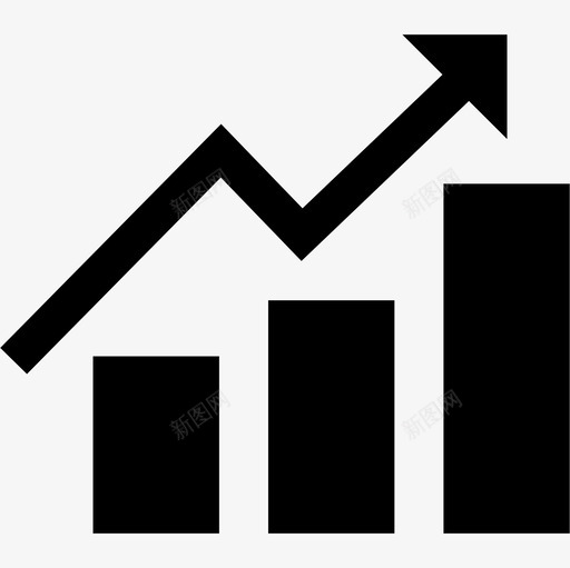 带向上箭头的货币图表业务货币包1图标svg_新图网 https://ixintu.com 业务 带向上箭头的货币图表 货币包1