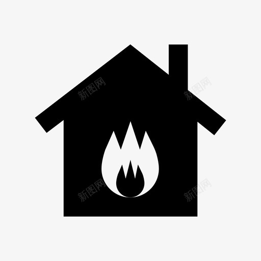 房屋火灾保险索赔悲剧图标svg_新图网 https://ixintu.com 保险索赔 悲剧 房地产材料设计图标 房子起火 房屋保险 房屋火灾 损失 火灾保险 火灾标志 火焰 燃烧的房子 纵火