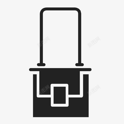 长带手提包图标svg_新图网 https://ixintu.com 长带手提包
