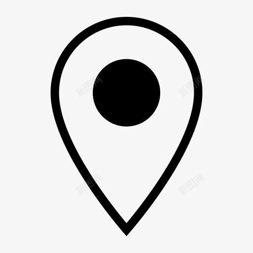 地图针来方向图标svg_新图网 https://ixintu.com 位置 去 地图和街道 地图针 导航 方向 来 那里