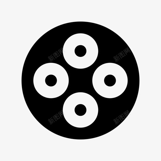摄像机卷盘多媒体材料图标svg_新图网 https://ixintu.com 多媒体材料图标 摄像机卷盘
