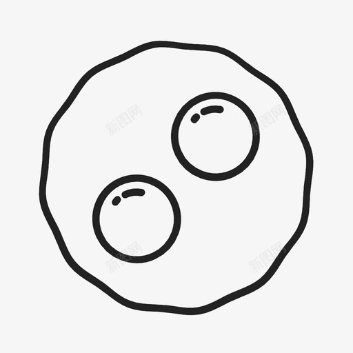 煎蛋早餐煎面朝上图标svg_新图网 https://ixintu.com 早餐 煎蛋 煎面朝上