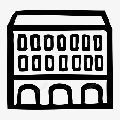 希腊乡村别墅悸动脉搏图标svg_新图网 https://ixintu.com 大型建筑 工厂 希腊乡村别墅 悸动 手绘 磨坊 脉搏 跳动 震颤 顶部