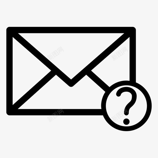 未知电子邮件问题标记程序图标svg_新图网 https://ixintu.com 信函 信封 媒体线 应用程序 数据 未知电子邮件 电子邮件 程序 计算机邮件 软件 问题标记