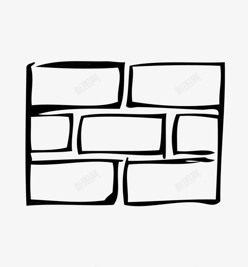 砖墙坚固牢固图标svg_新图网 https://ixintu.com 坚固 建筑 水泥 牢固 砂浆 砖墙