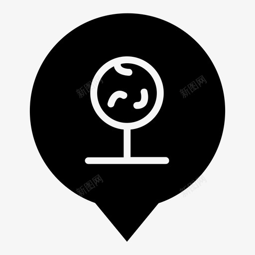 树公园爆发图标svg_新图网 https://ixintu.com wsd地图标记 互联网 公园 冠 无线 景观 标记 树 爆发 绿色植物 草地