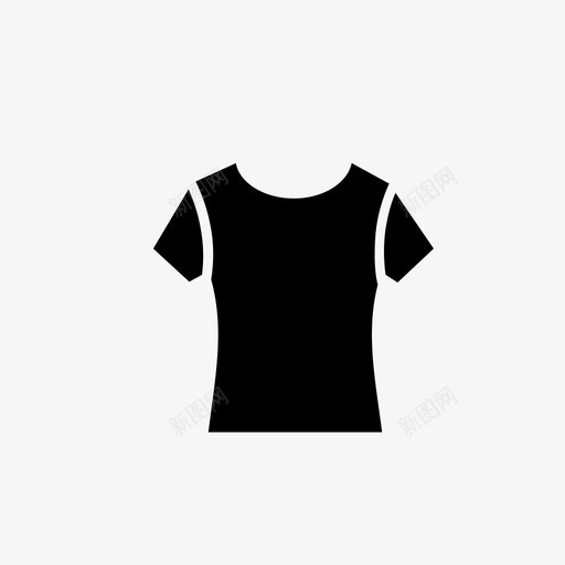 采购产品T恤布料织物图标svg_新图网 https://ixintu.com T恤 上衣 可穿 展示品 布料 时尚 派对服装 织物 采购产品T恤