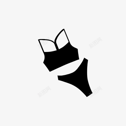 比基尼海滩享受图标svg_新图网 https://ixintu.com 享受 女士 性 性感 时尚 比基尼 泳池 泳装 海滩