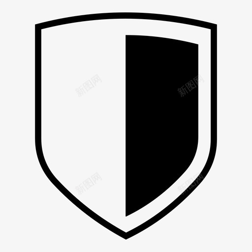 盾牌安全保护图标svg_新图网 https://ixintu.com 位置 保护 守卫 安全 封锁 指示器 方向 痛苦 盾牌