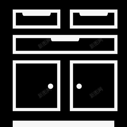 车库抽屉式家具用于工具储存和整理工具和用具图标svg_新图网 https://ixintu.com 家居用品 工具和用具 用于工具储存和整理 车库抽屉式家具