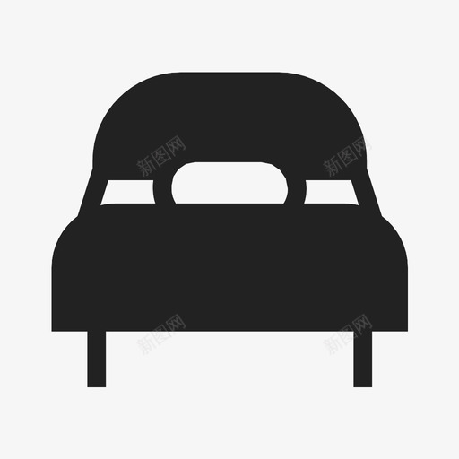 床睡眠床垫图标svg_新图网 https://ixintu.com 家具 小床 床 床垫 沙发 睡眠 脚轮 躺椅 酒店 铺位